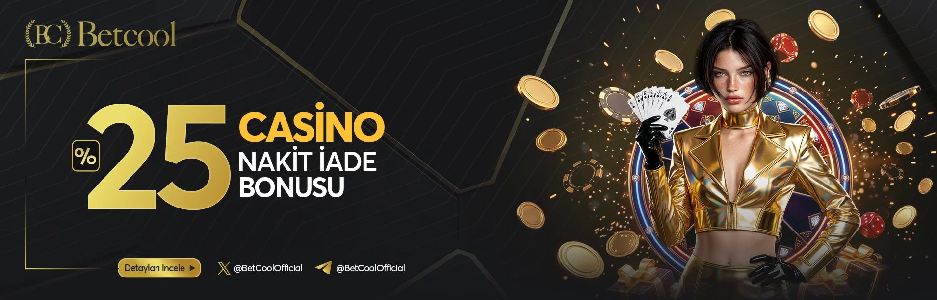 Betcool casino nakit iade