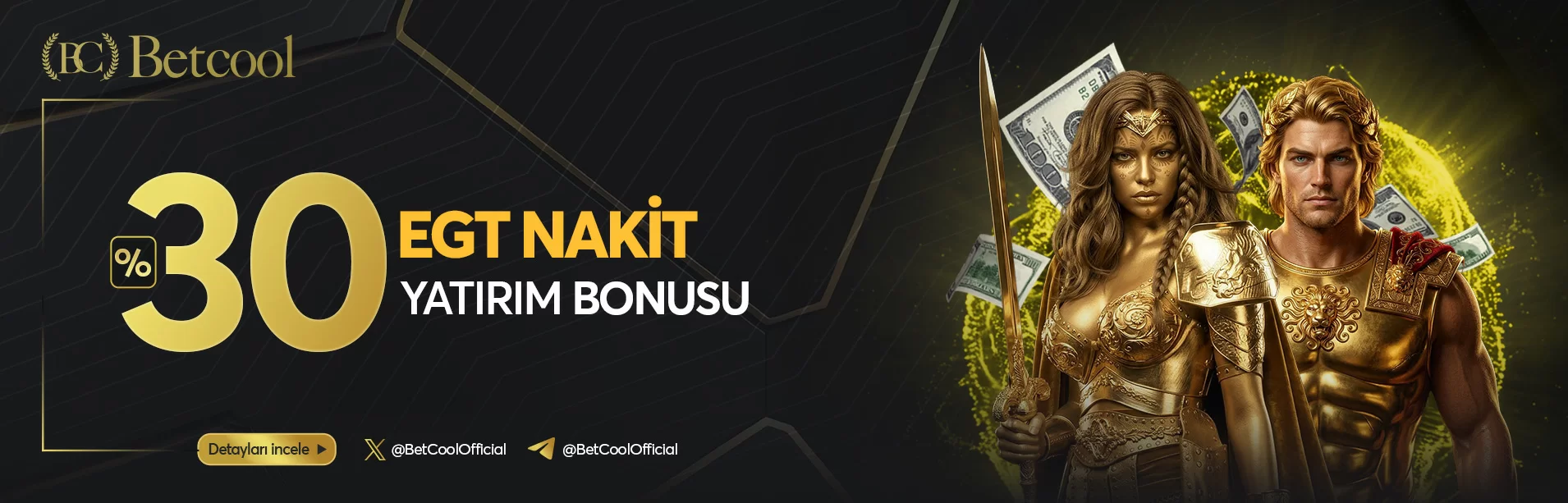 Betcool EGT nakit yatırım bonusu
